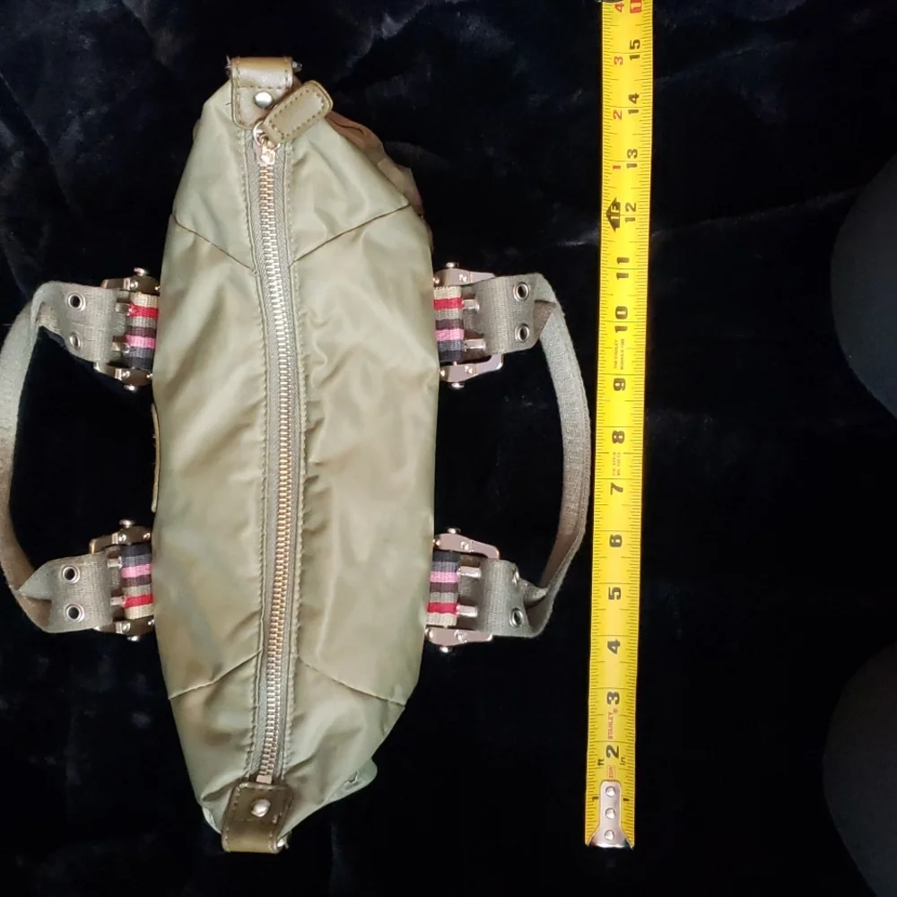 Guang Tong Army Green Nylon Purse Bag - Picture 7 of 9
